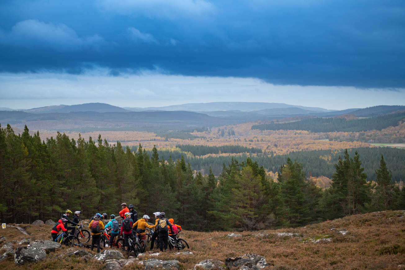 Group Shot and Tarland View - Credit Pete Scullion