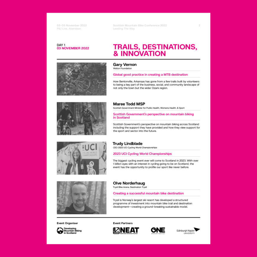 Scottish MTB Conference Programme Day 1 1