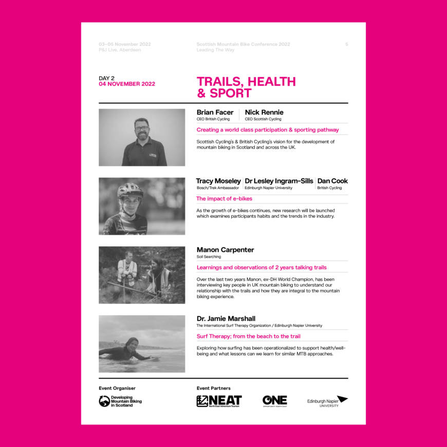 Scottish MTB Conference Programme Day 2 1